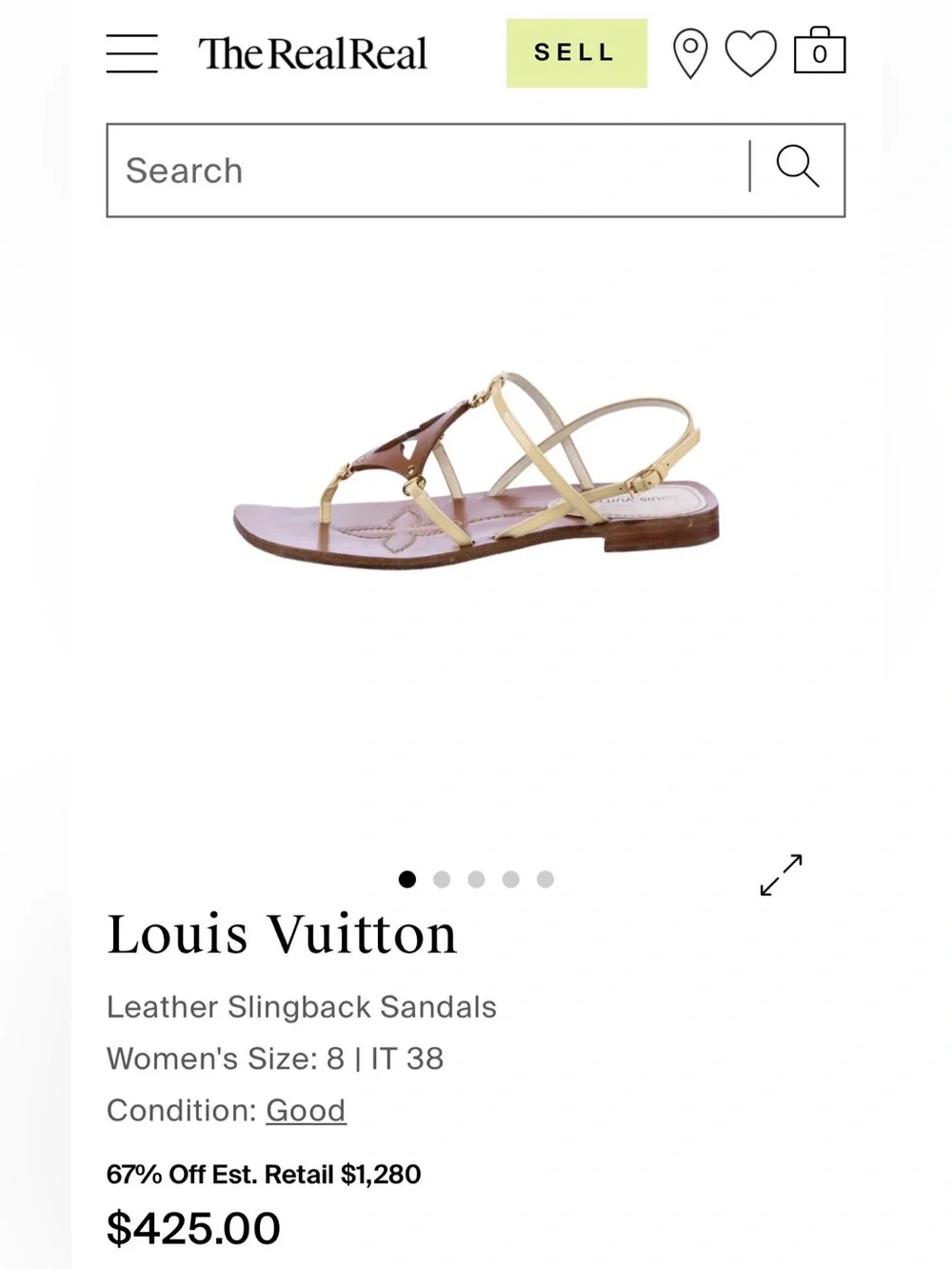 Louis Vuitton gleaming sold